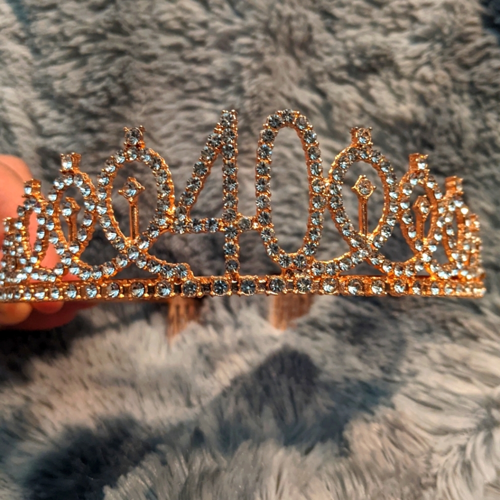 40th Birthday Tiara and Sash